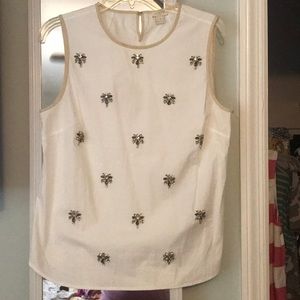 J crew bejeweled blouse